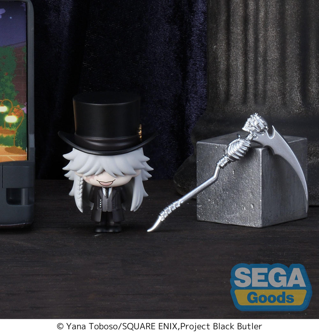 Black Butler: Boarding School Arc Petite World Memories Mini Figure Undertaker (EX) 8 cm