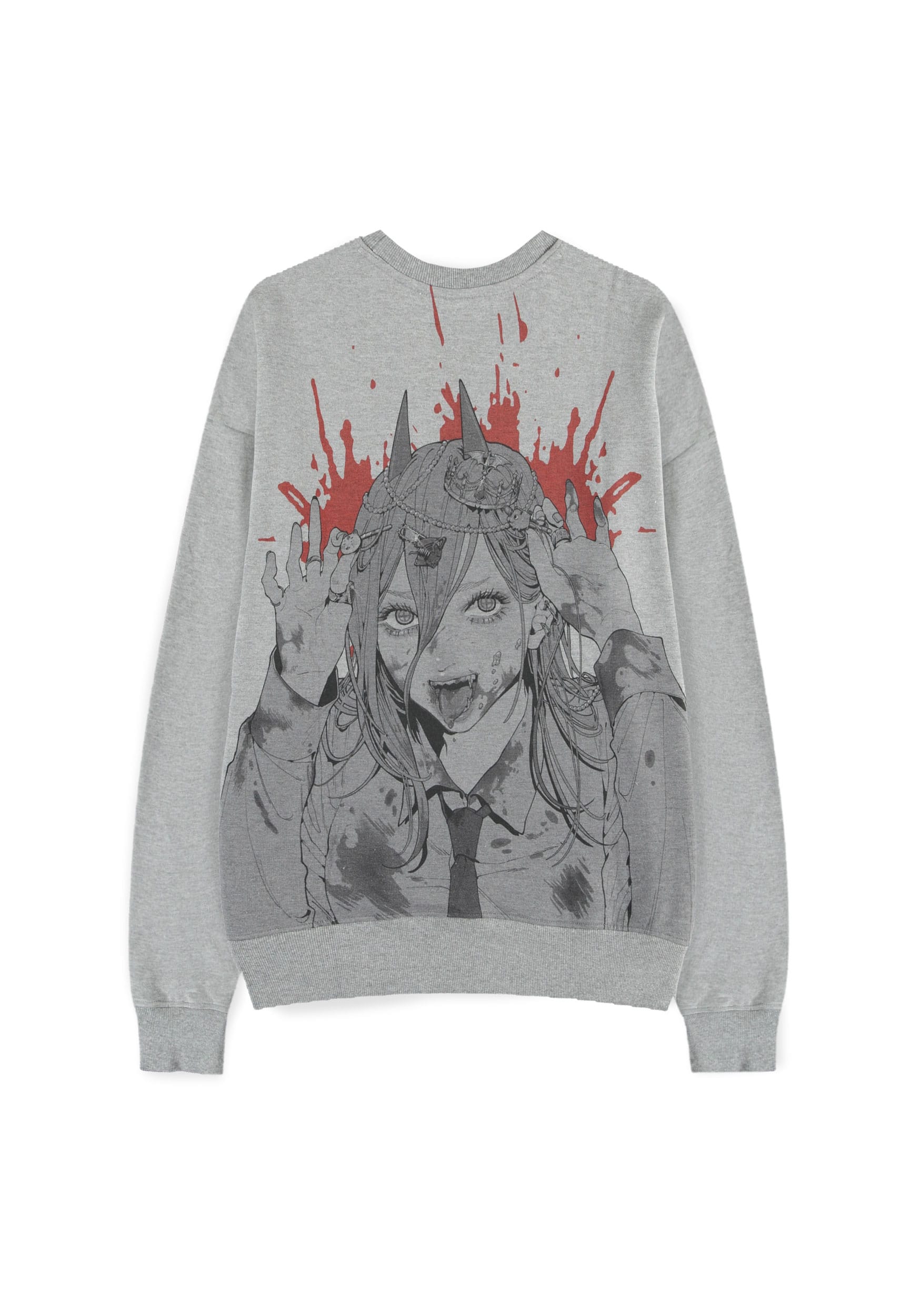 Chainsaw Man Sweater Power Grey Melange Size XL