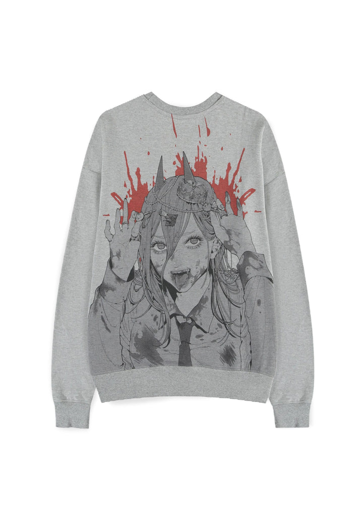 Chainsaw Man Sweater Power Grey Melange Size XL