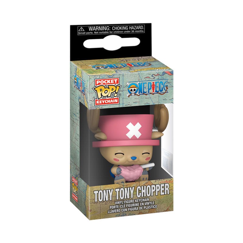 One Piece POP! Vinyl Keychains 4 cm Chopper w/Cotton Candy
