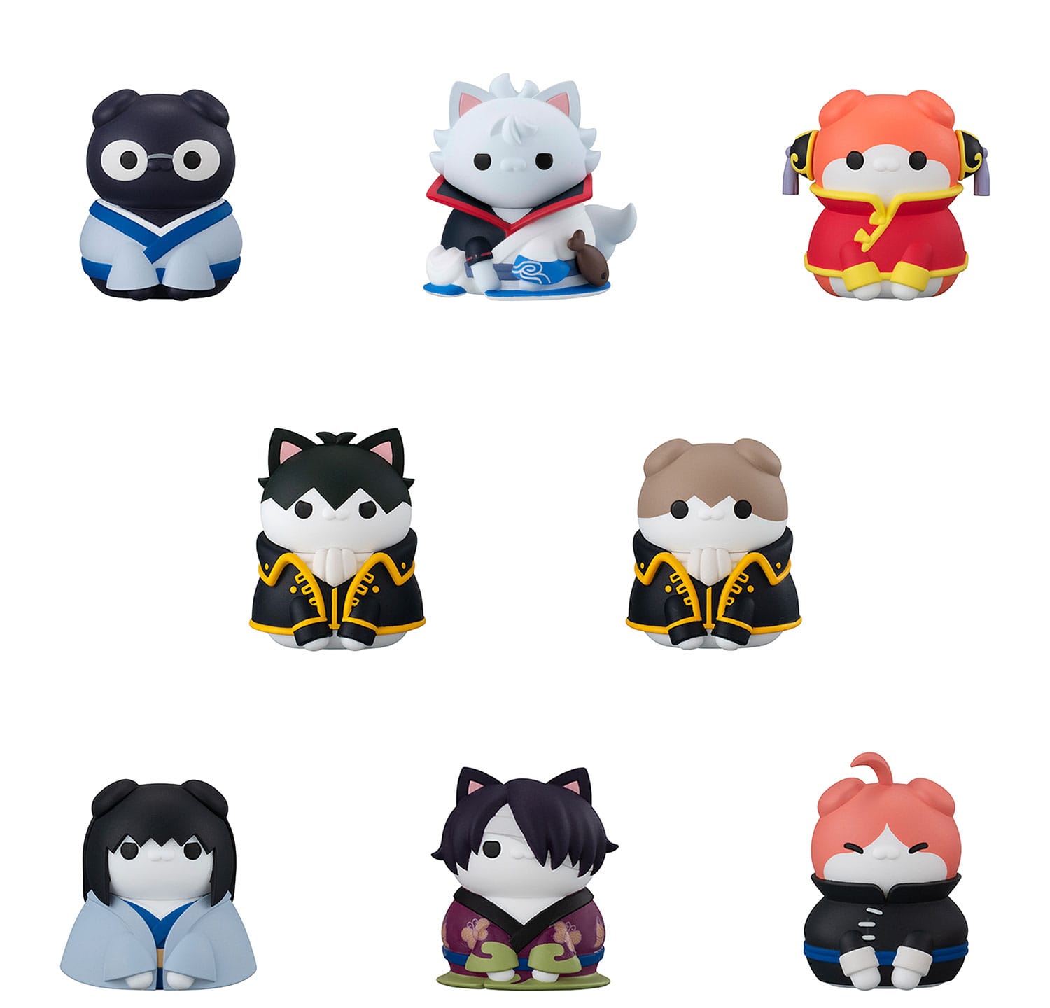 Gintama Mega Cat Project Nyantama Go Meow-Meow Edition! Trading Figures 3 cm