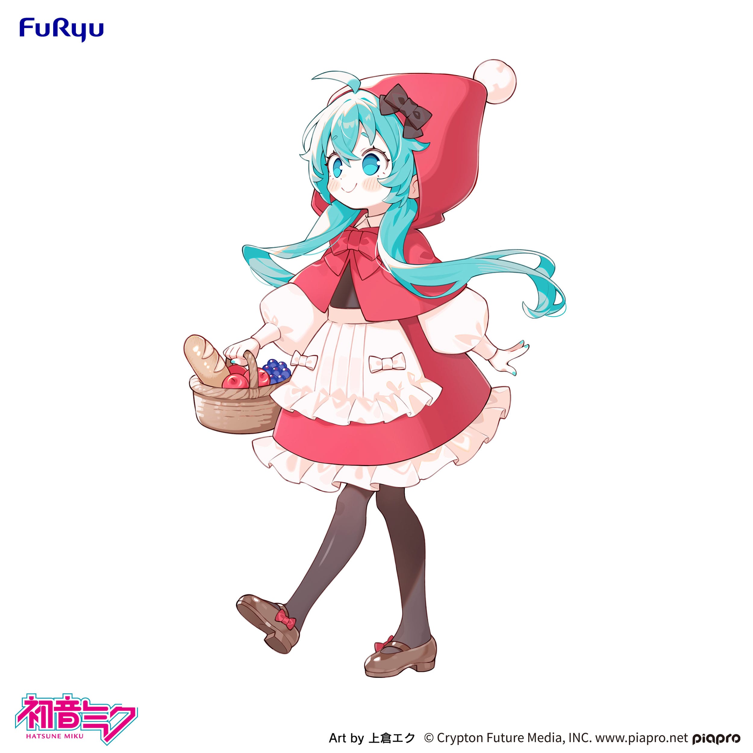 Hatsune Miku Desktop Fairy PVC Statue Hatsune Miku Little red riding hood Ver. 16 cm