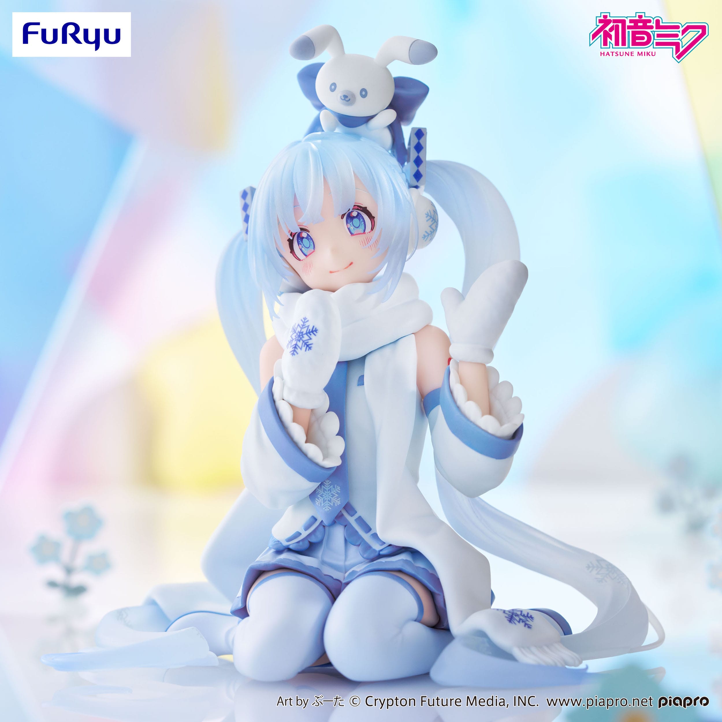 Hatsune Miku Noodle Stopper PVC Statue Snow Miku Sky Town 10th Ver. 10 cm