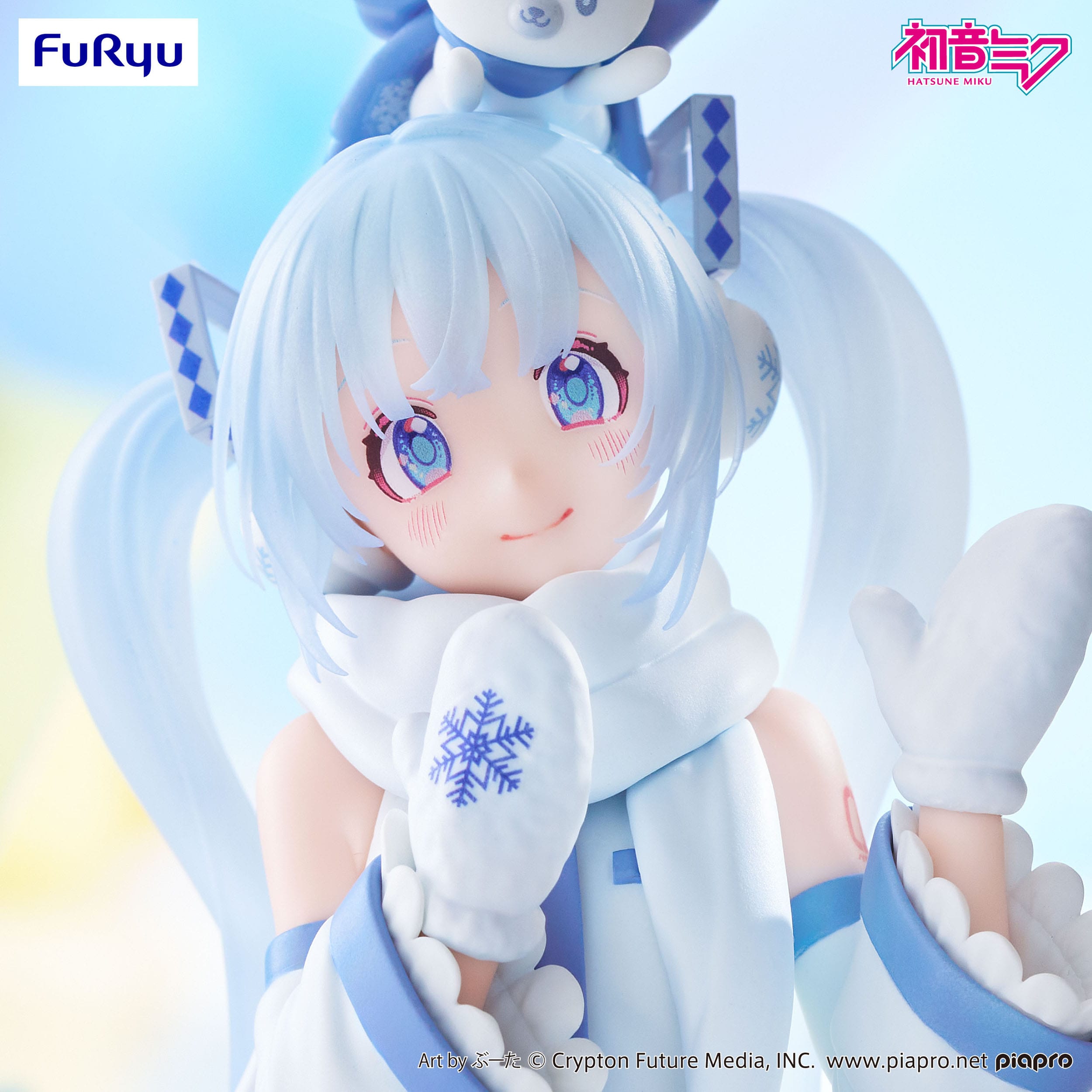 Hatsune Miku Noodle Stopper PVC Statue Snow Miku Sky Town 10th Ver. 10 cm
