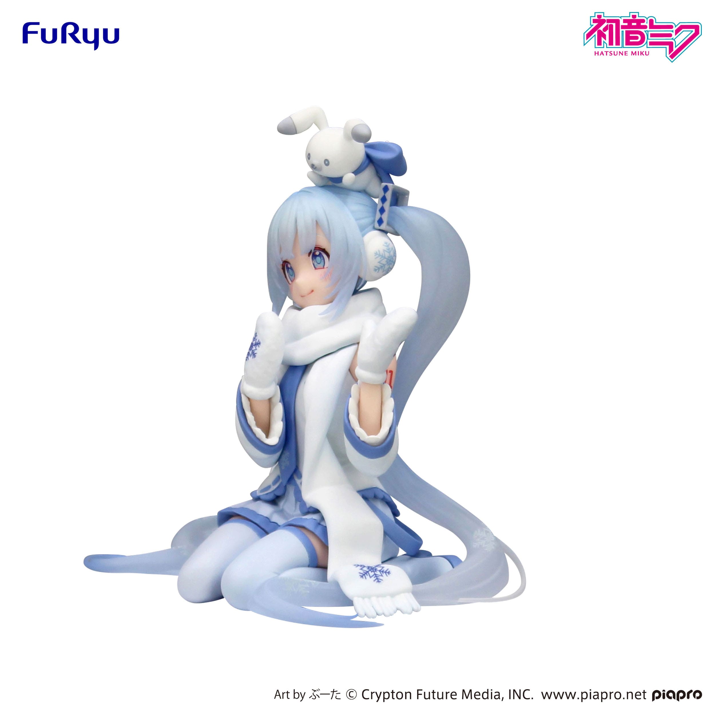 Hatsune Miku Noodle Stopper PVC Statue Snow Miku Sky Town 10th Ver. 10 cm