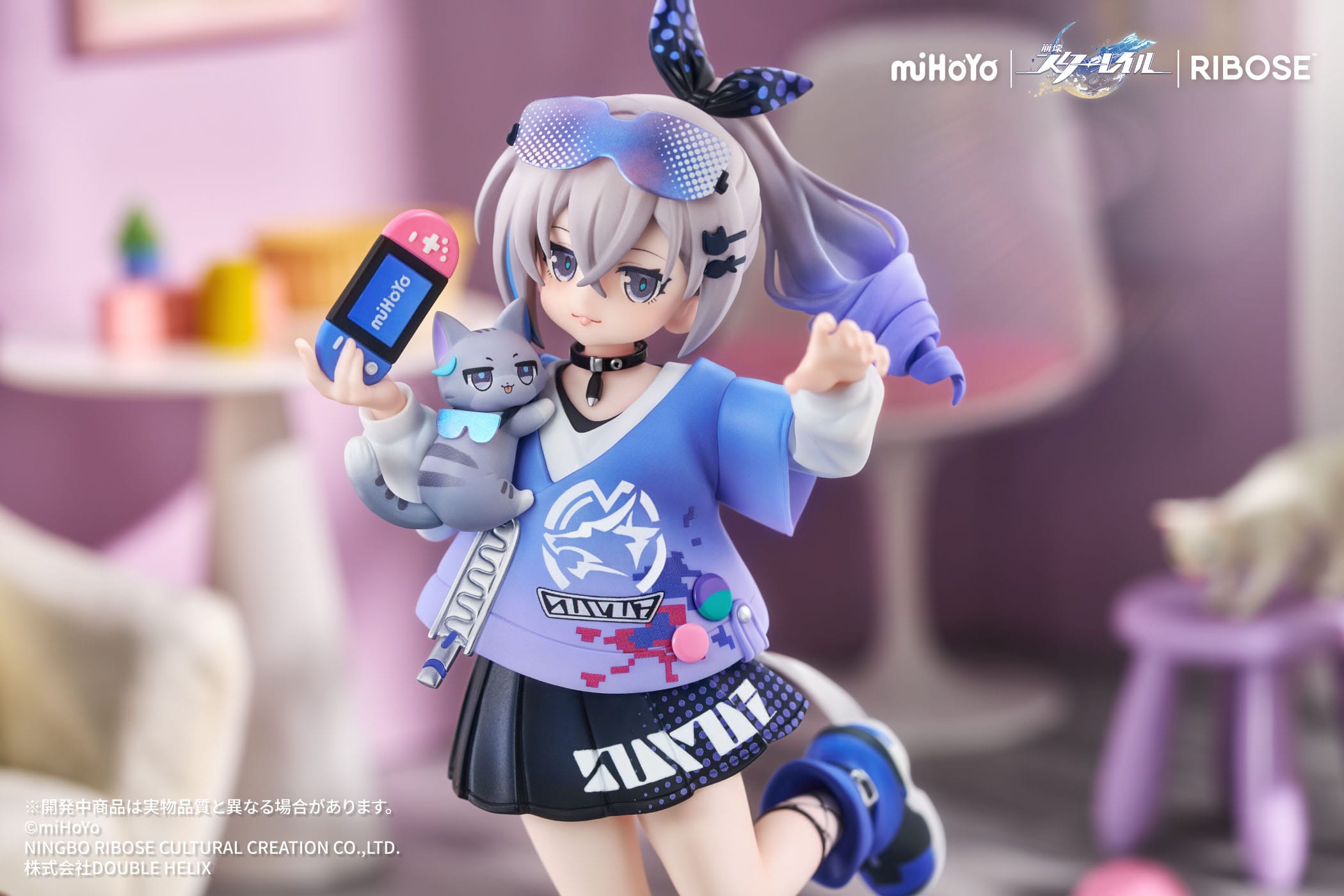 Honkai: Star Rail Rise Up Little Cat Series PVC Statue Silver Wolf Ver. 19 cm