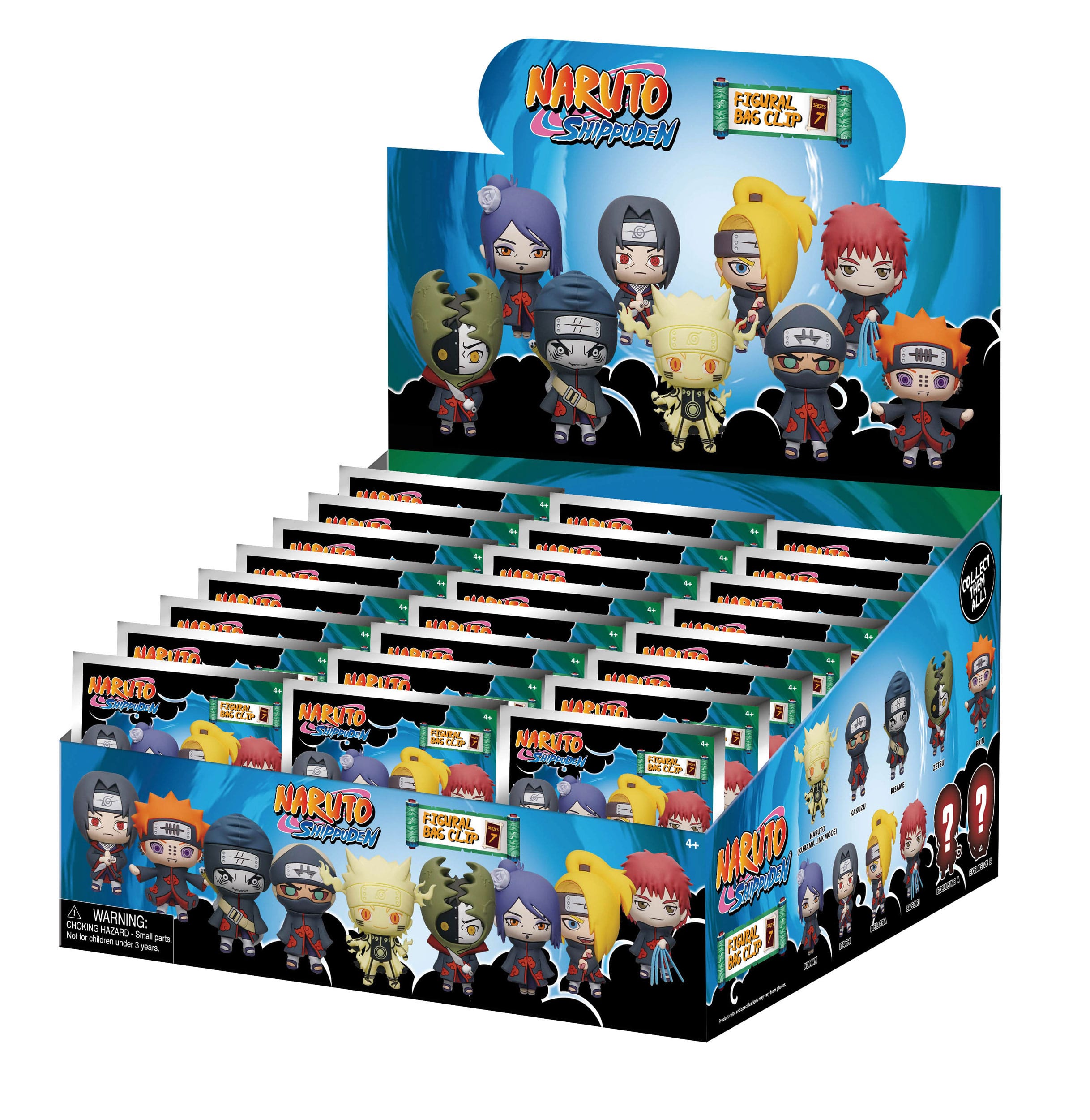 Naruto 3D Foam Bag Clips Series 7