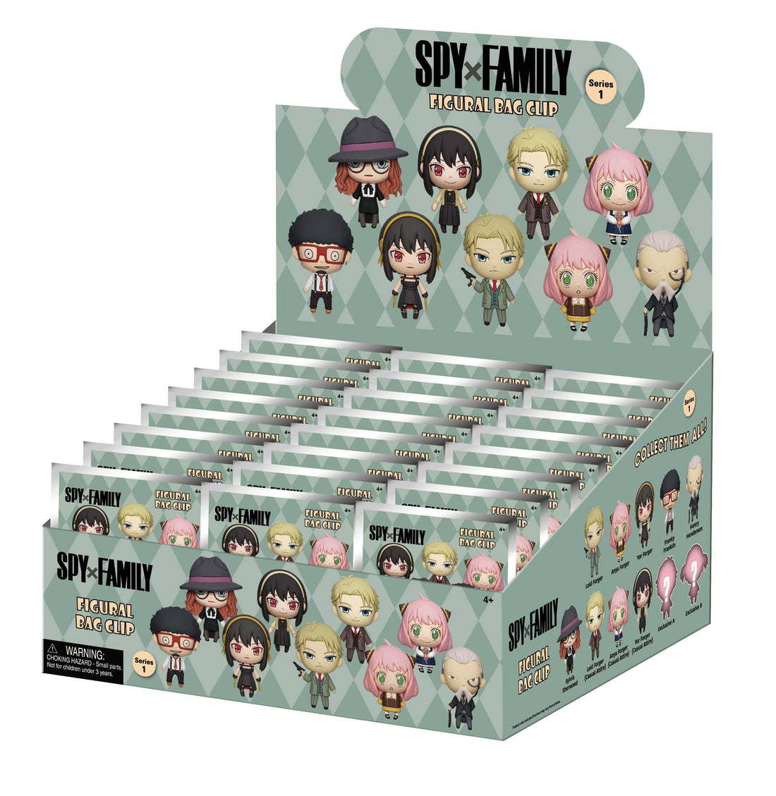 Spy x Family 3D Foam Bag Clips Series 1