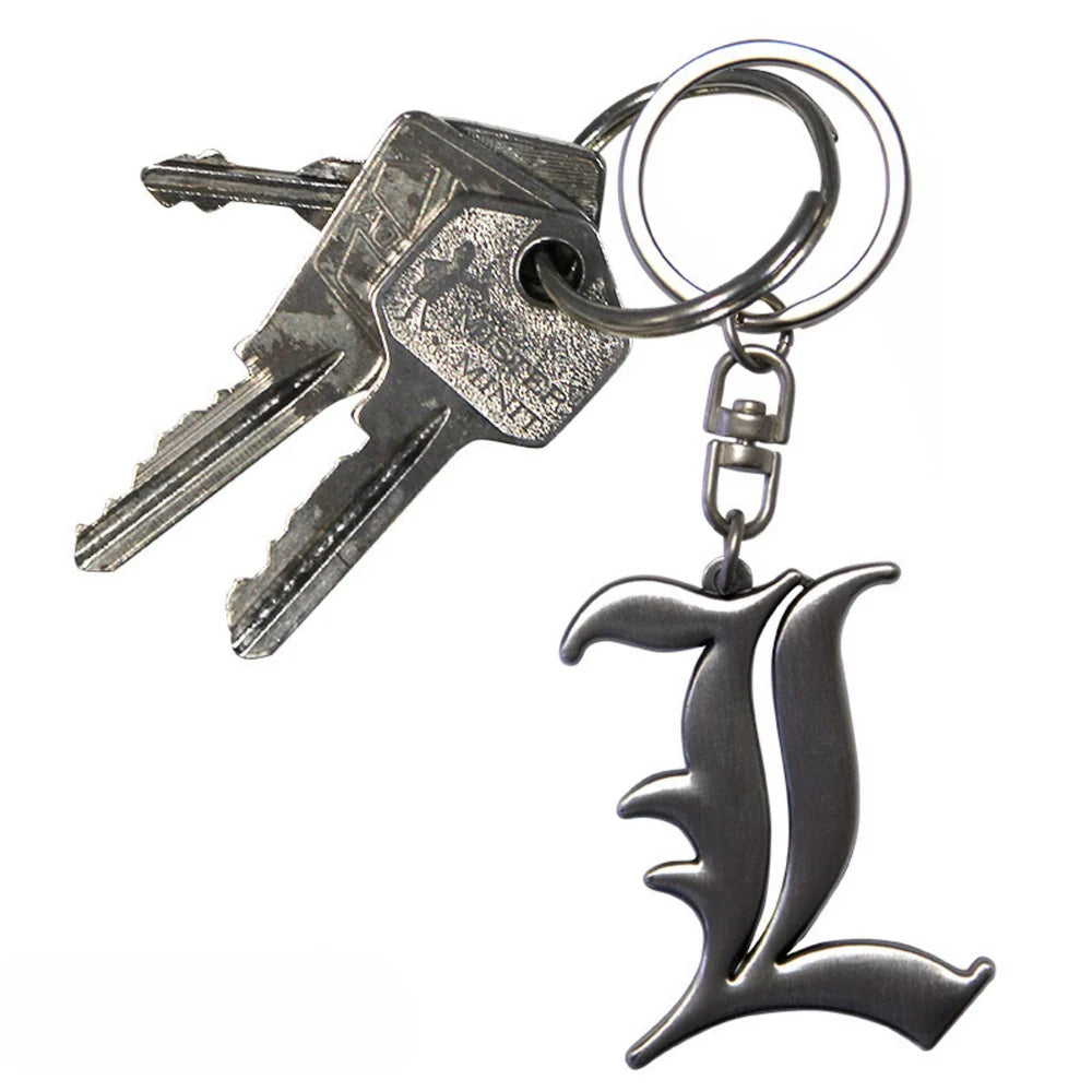 Death Note L Symbol 3D Premium Keychain
