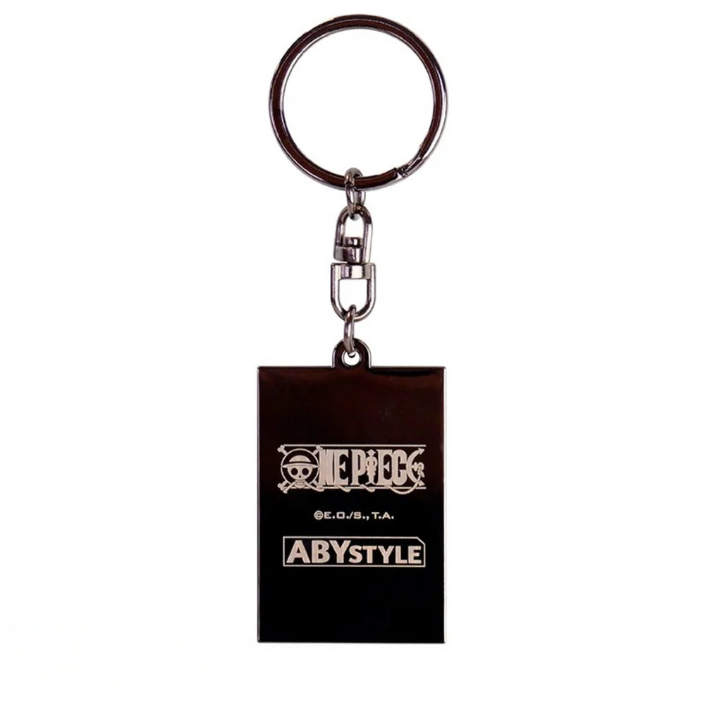 One Piece Wanted Luffy Metal Keychain