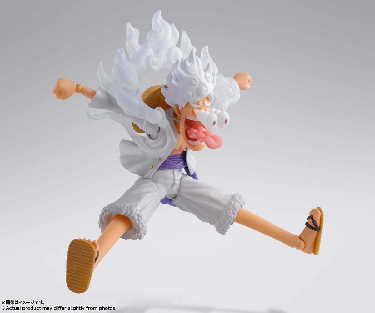 ONE PIECE Monkey D. Luffy Gear 5 フィギュア Luffy Gear 5 S.H.Figuarts Figure – One Piece 15cm | UK Anime