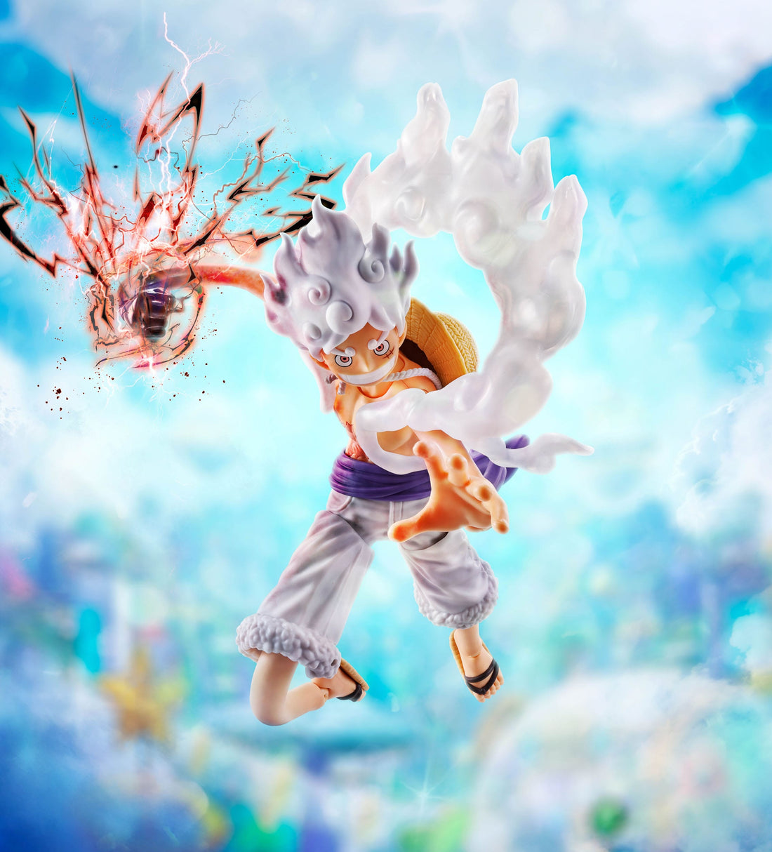 One Piece S.H.Figuarts Action Figure Monkey D. Luffy Gear 5 -Future Island Egghead- 15 cm