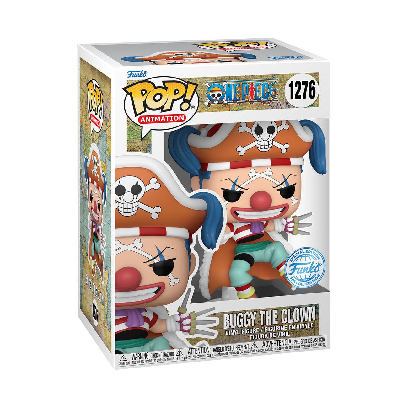 One Piece POP! Animation Vinyl Figures Buggy the Clown 9 cm