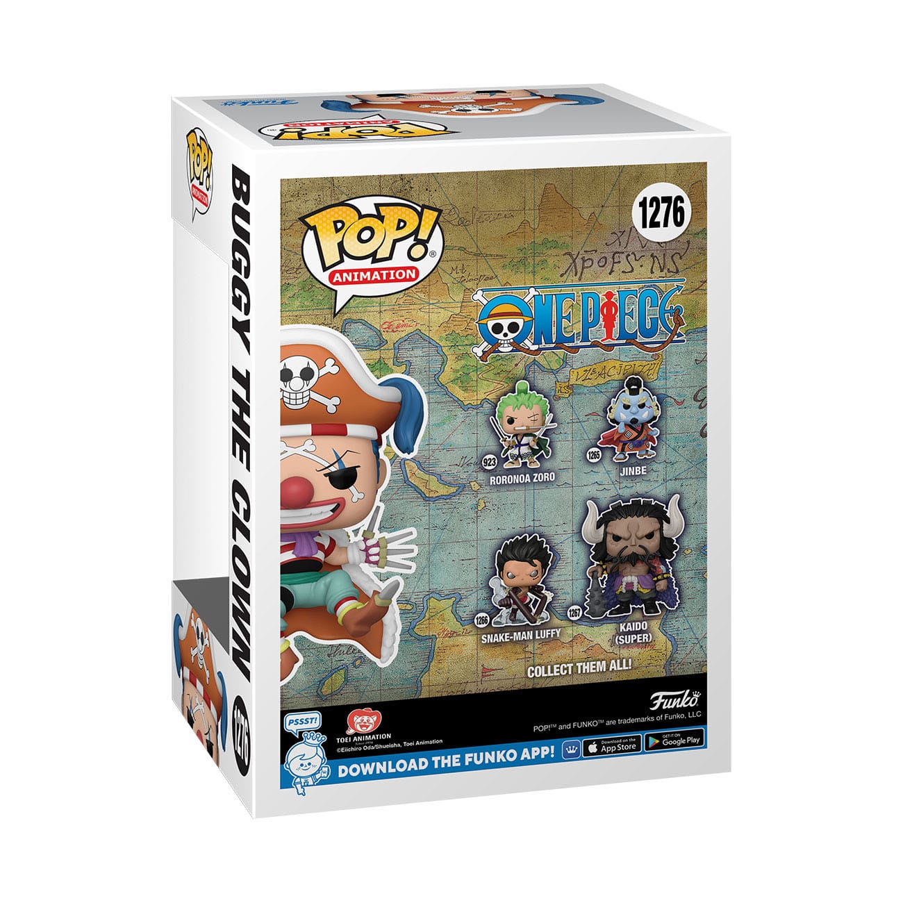 One Piece POP! Animation Vinyl Figures Buggy the Clown 9 cm