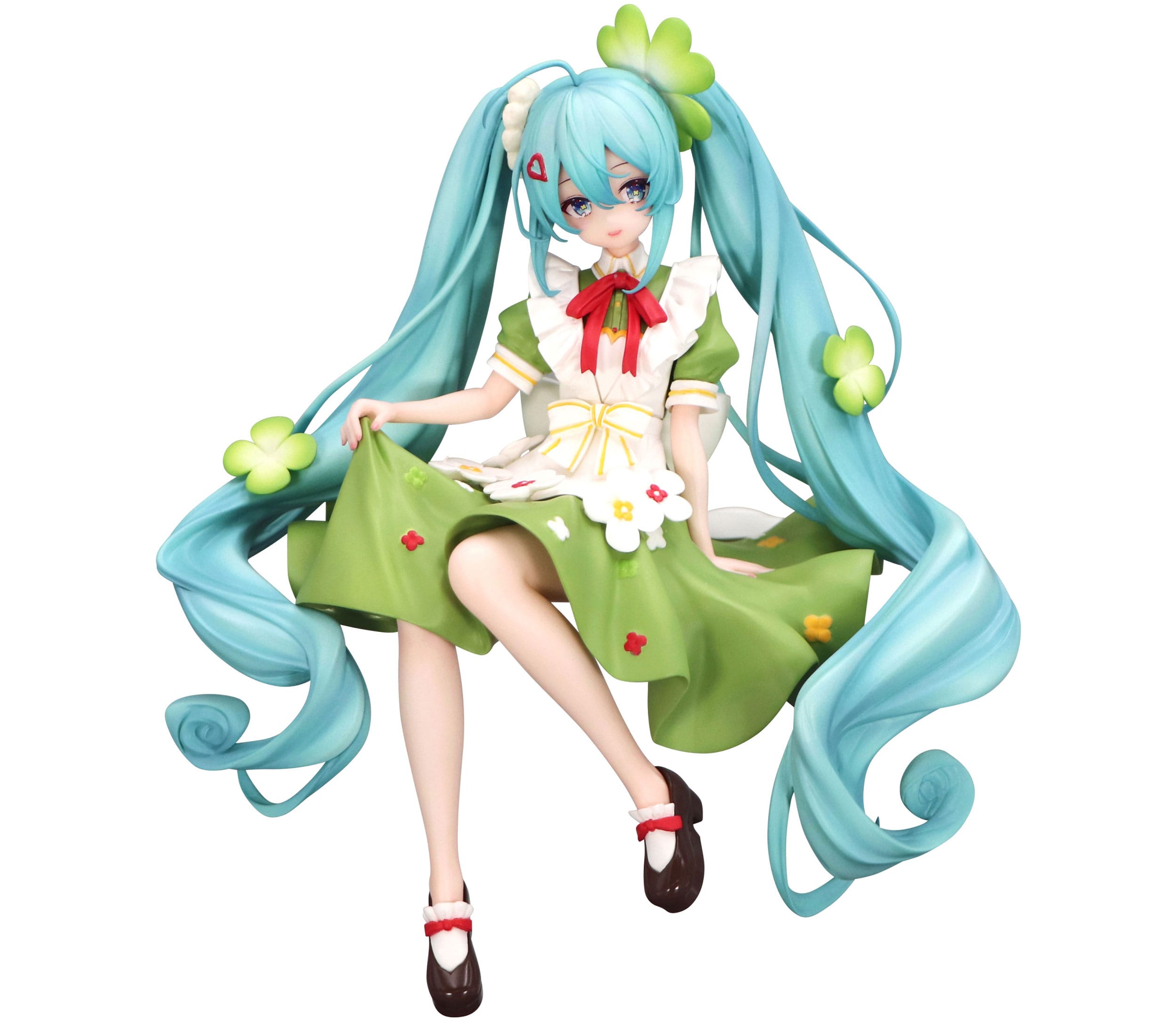 Hatsune Miku Noodle Stopper PVC Statue Flower Fairy Clover 15 cm
