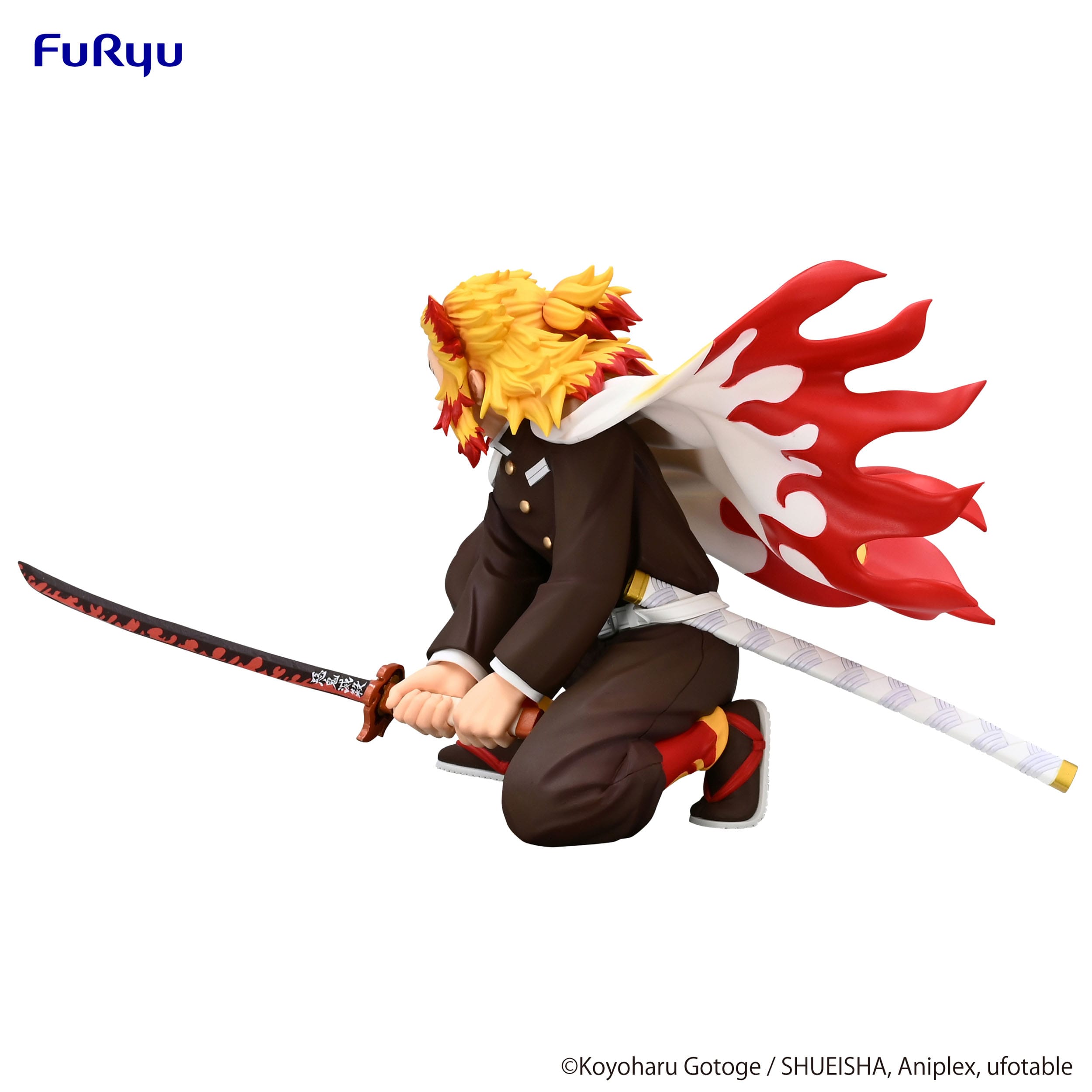 Demon Slayer: Kimetsu no Yaiba Noodle Stopper PVC Statue Rengoku Kyojuro Battle Ver. 10 cm