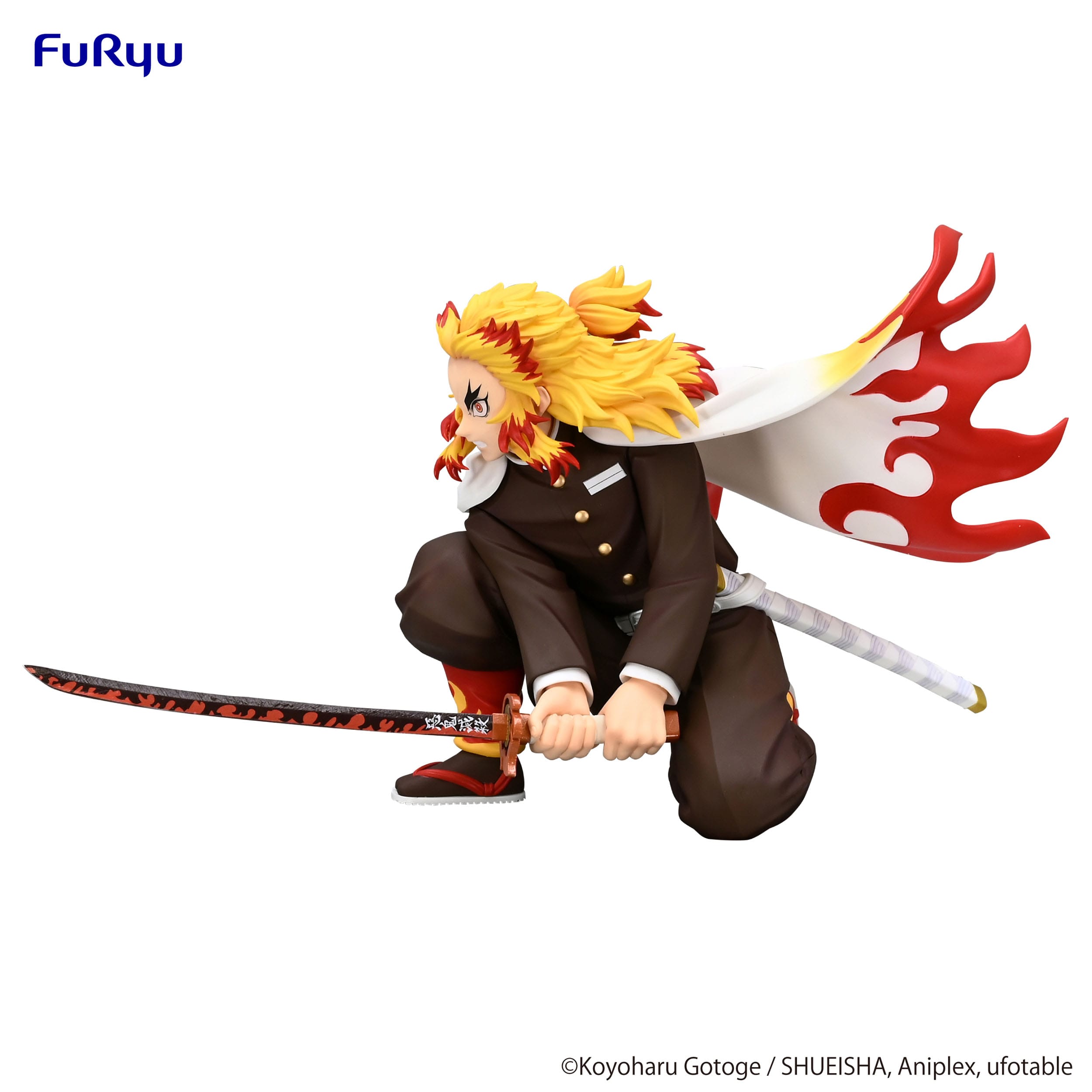 Demon Slayer: Kimetsu no Yaiba Noodle Stopper PVC Statue Rengoku Kyojuro Battle Ver. 10 cm