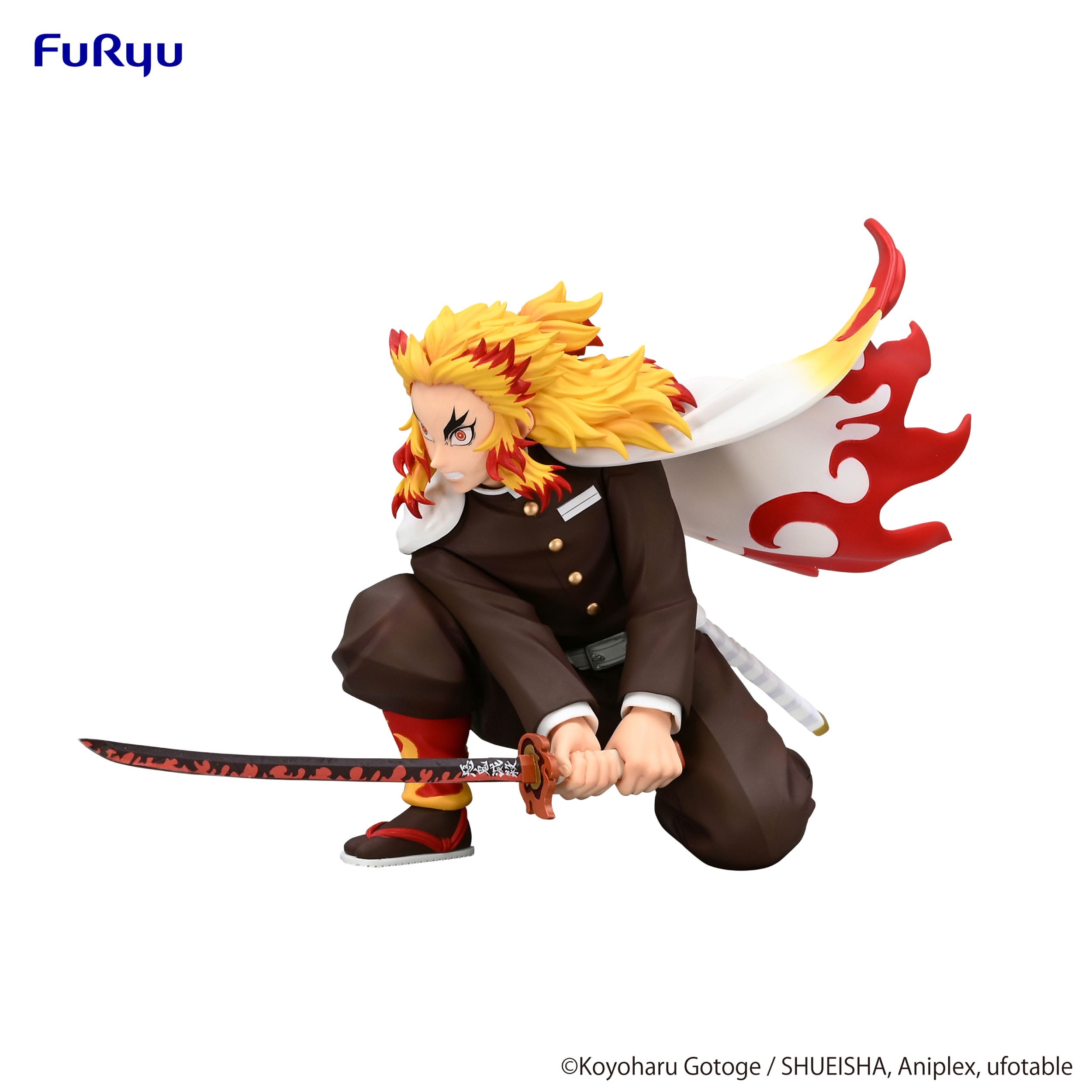 Demon Slayer: Kimetsu no Yaiba Noodle Stopper PVC Statue Rengoku Kyojuro Battle Ver. 10 cm
