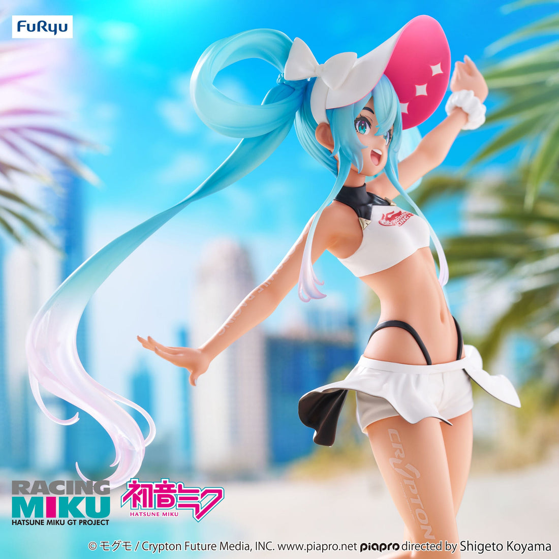 Hatsune Miku GT Project Trio-Try-iT PVC Statue Racing Miku 2024 Summer Holiday Ver. 23 cm