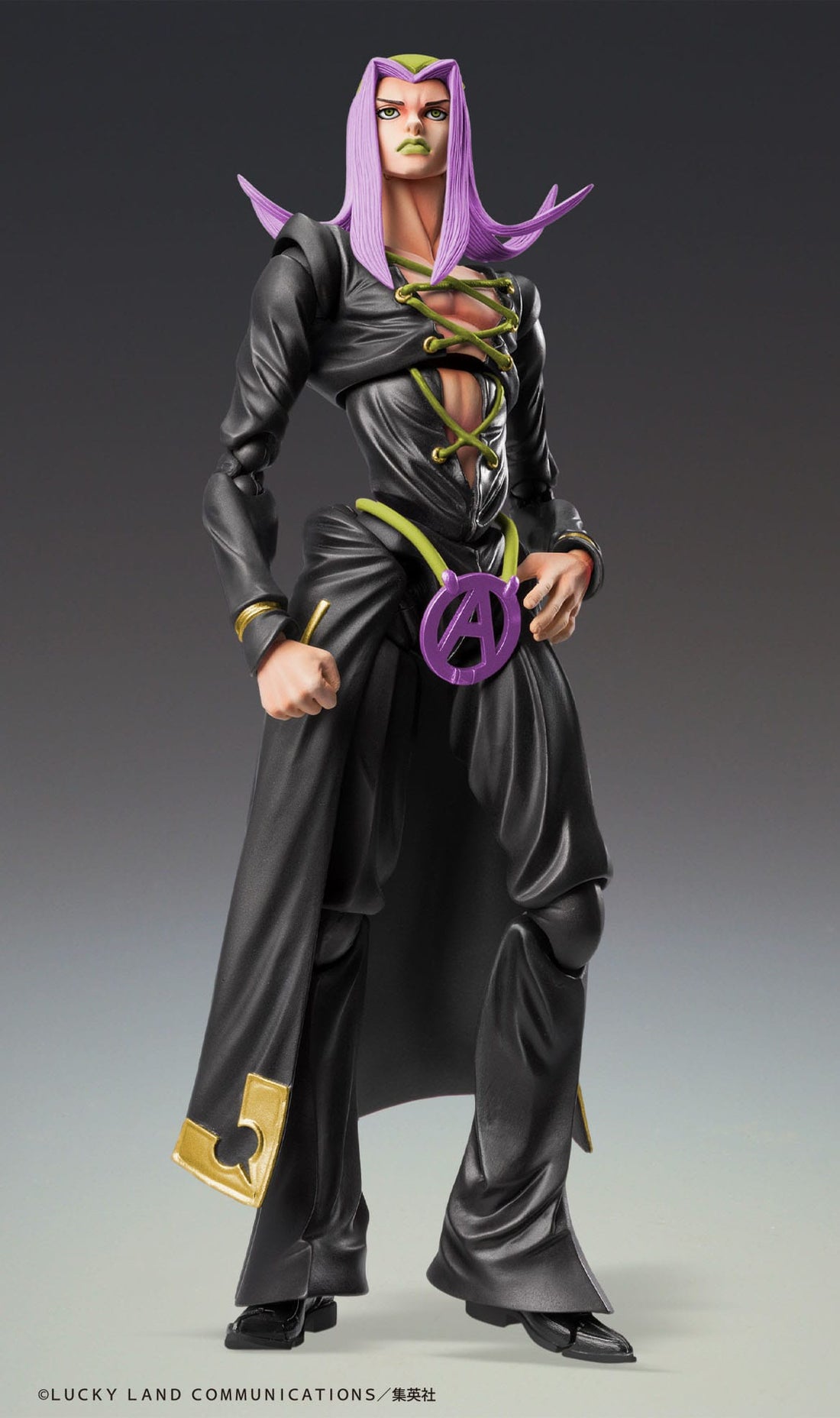 JoJo's Bizarre Adventure Part 5 Super Action Action Figure Chozokado Leone Abbacchio Black Ver. 16 cm