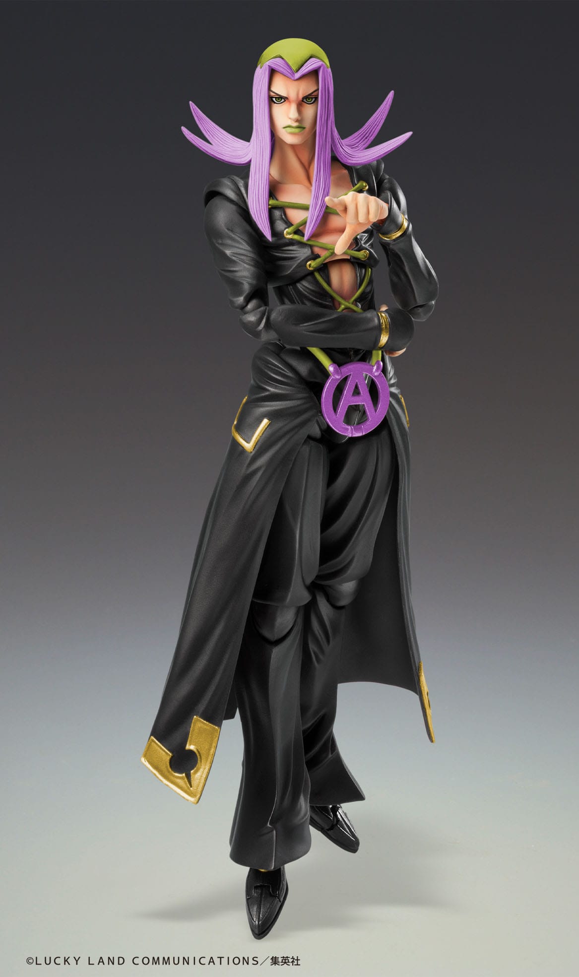 JoJo's Bizarre Adventure Part 5 Super Action Action Figure Chozokado Leone Abbacchio Black Ver. 16 cm