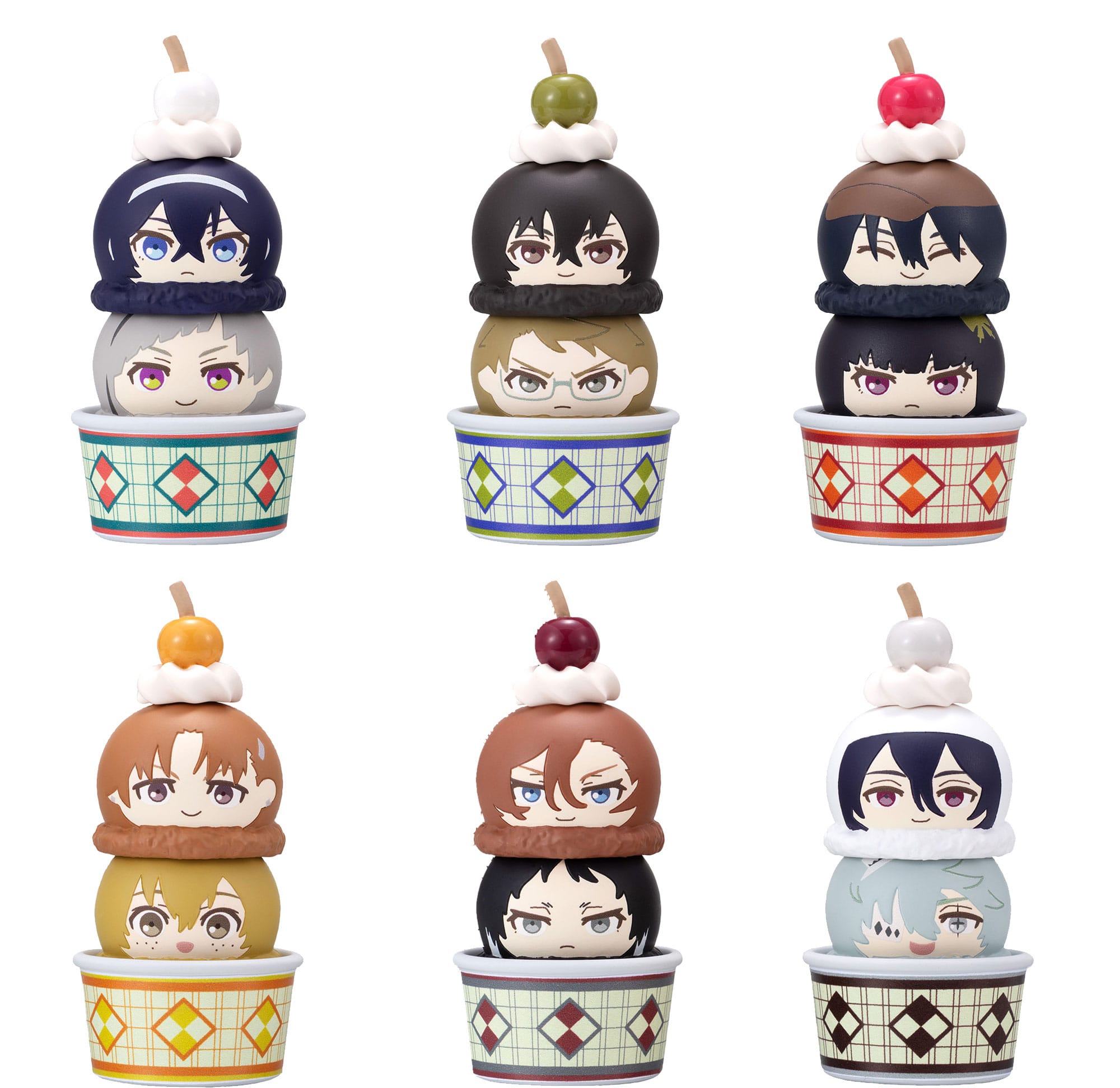 Bungo Stray Dogs Tsumichen Stack up & Change Trading Figure 6-Pack 8 cm