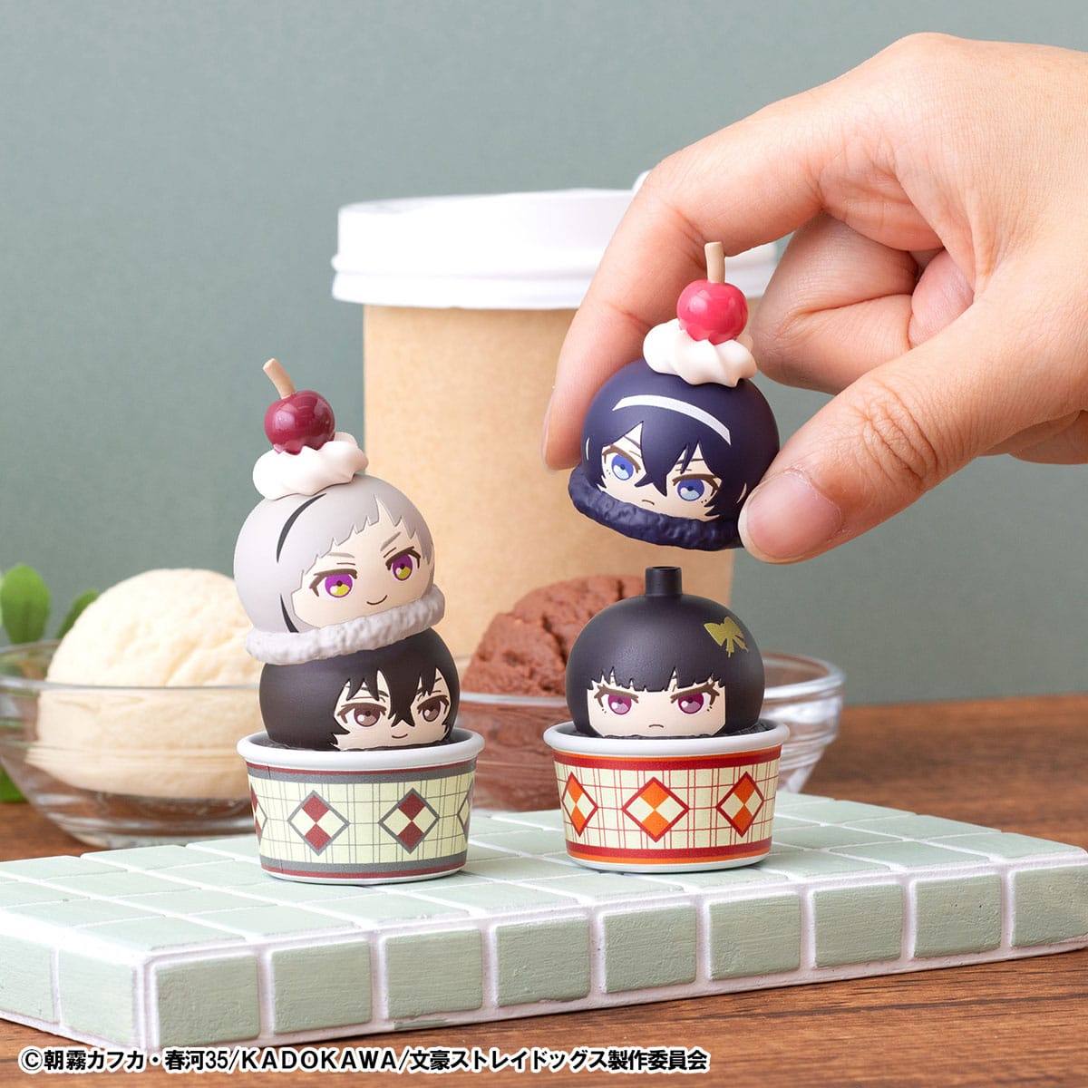 Bungo Stray Dogs Tsumichen Stack up & Change Trading Figure 6-Pack 8 cm
