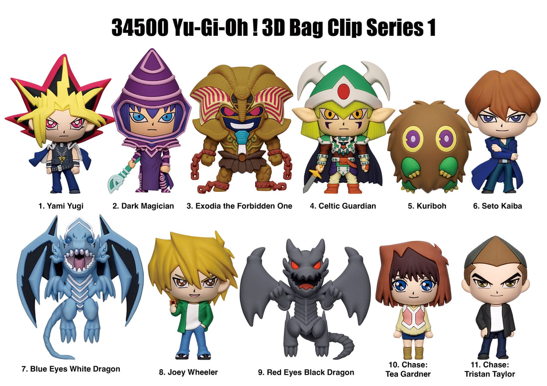 Yu-Gi-Oh 3D PVC Bag Clips Series 1