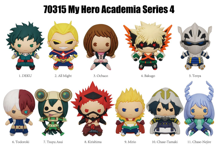 My Hero Academia 3D PVC Bag Clips Series 4