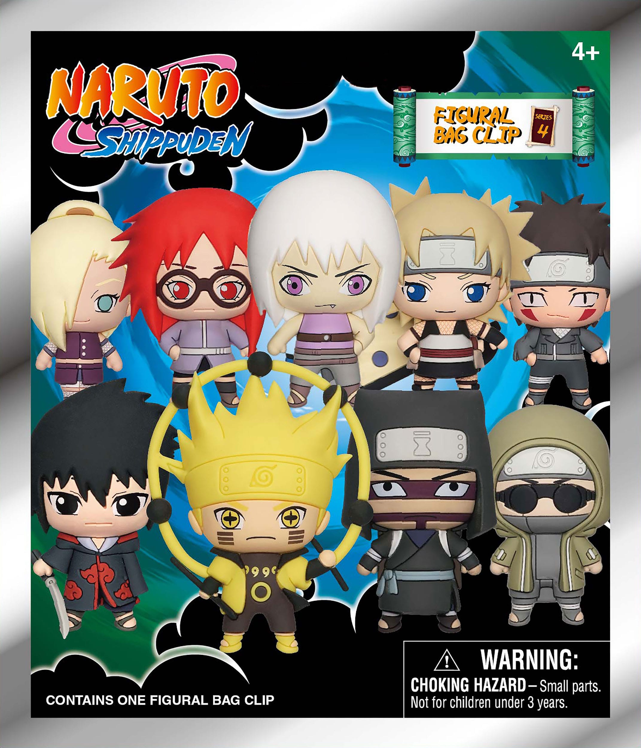 Naruto Shippuden 3D PVC Bag Clips Series 4