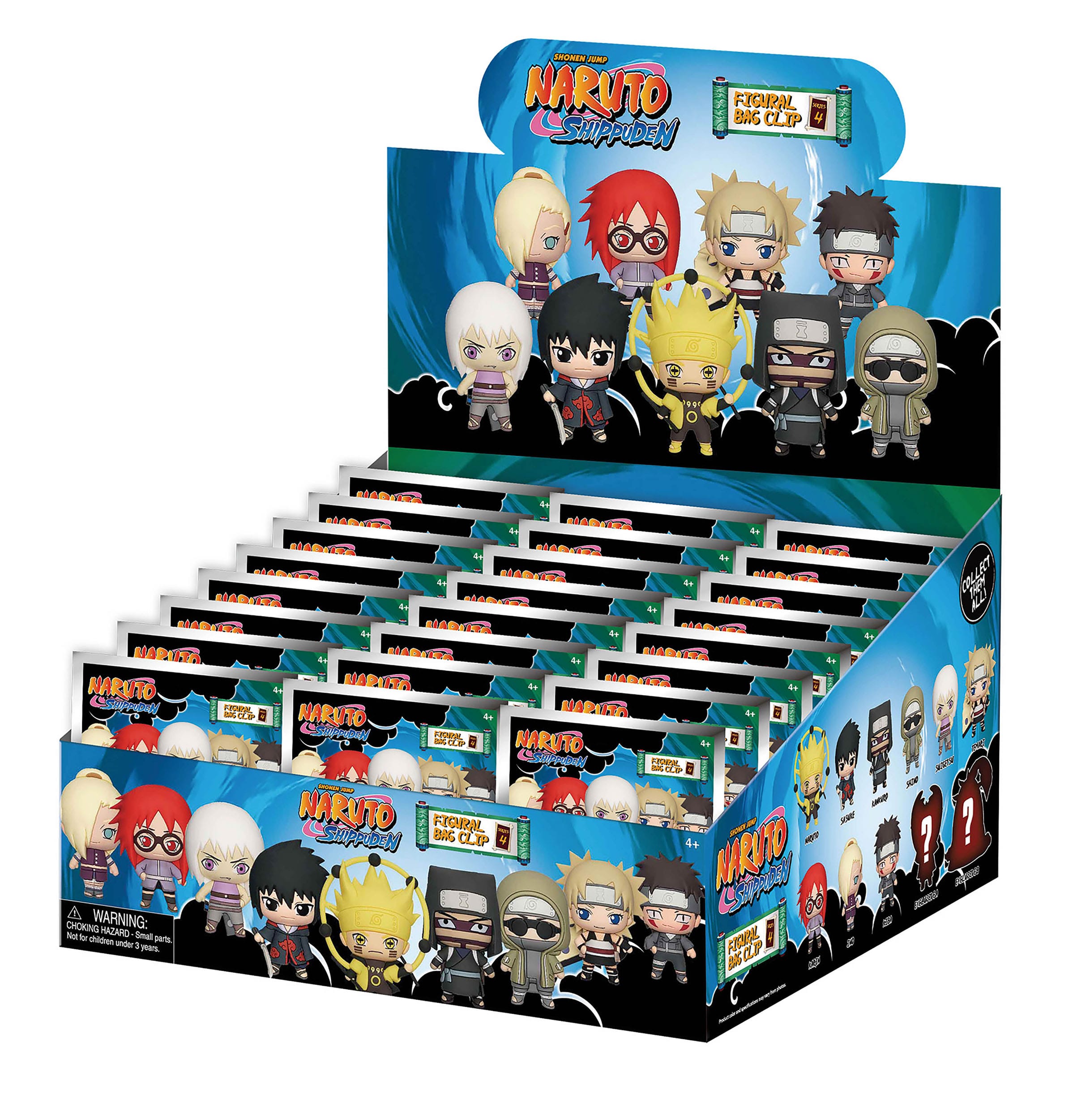 Naruto Shippuden 3D PVC Bag Clips Series 4