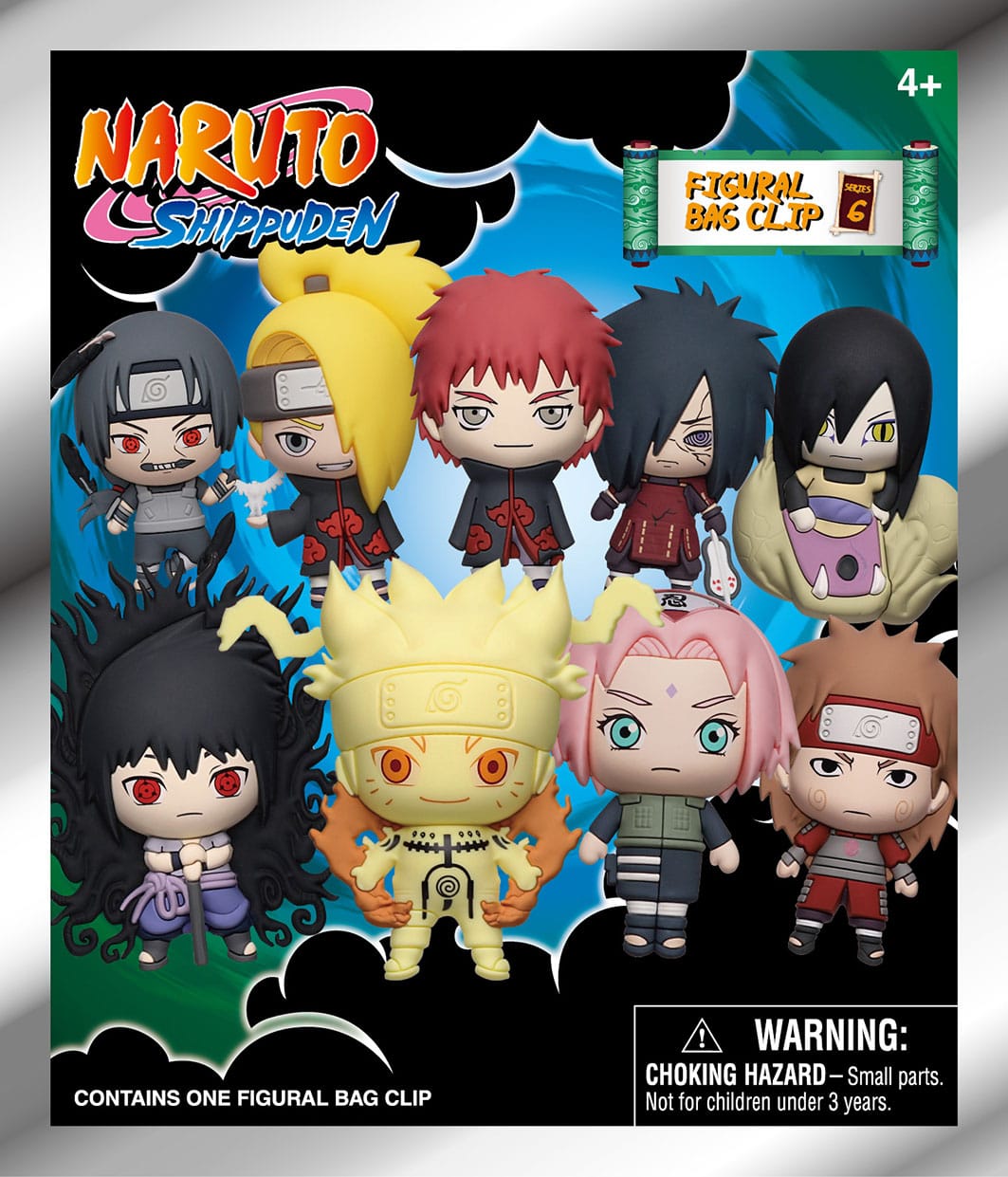 Naruto 3D PVC Bag Clips Series 6