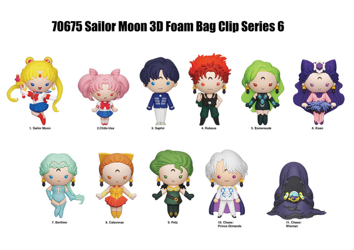 Sailor Moon 3D PVC Bag Clips Series 6