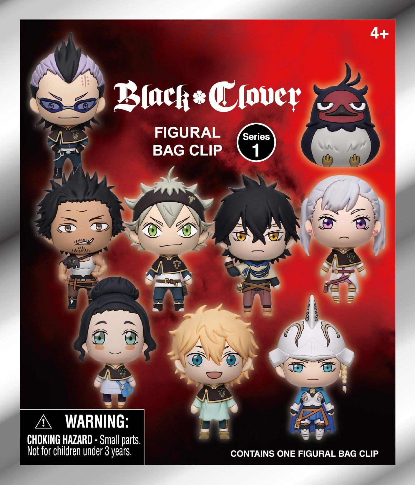 Black Clover 3D PVC Bag Clips Serie 1