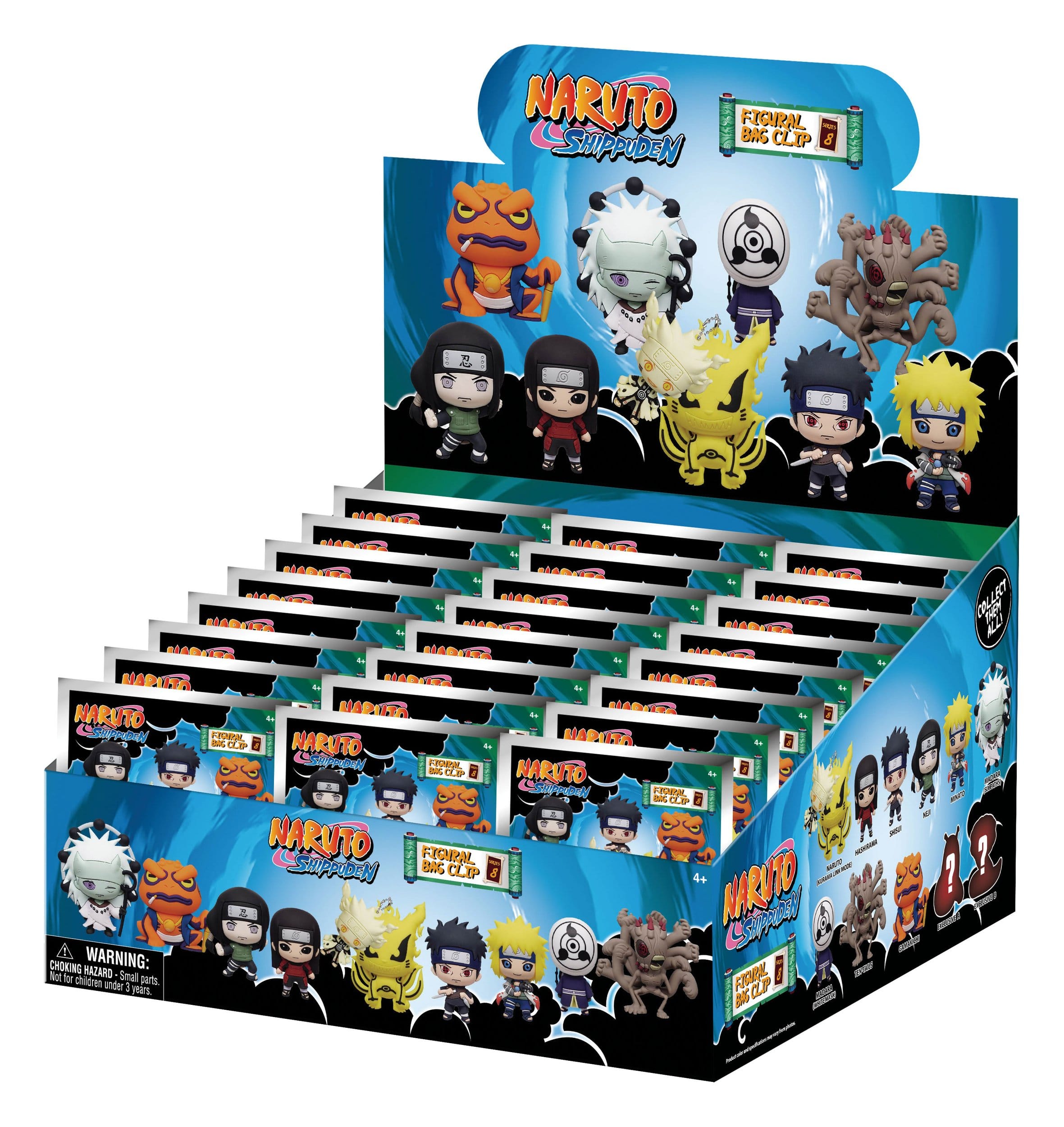 Naruto 3D Foam Bag Clips Series 8