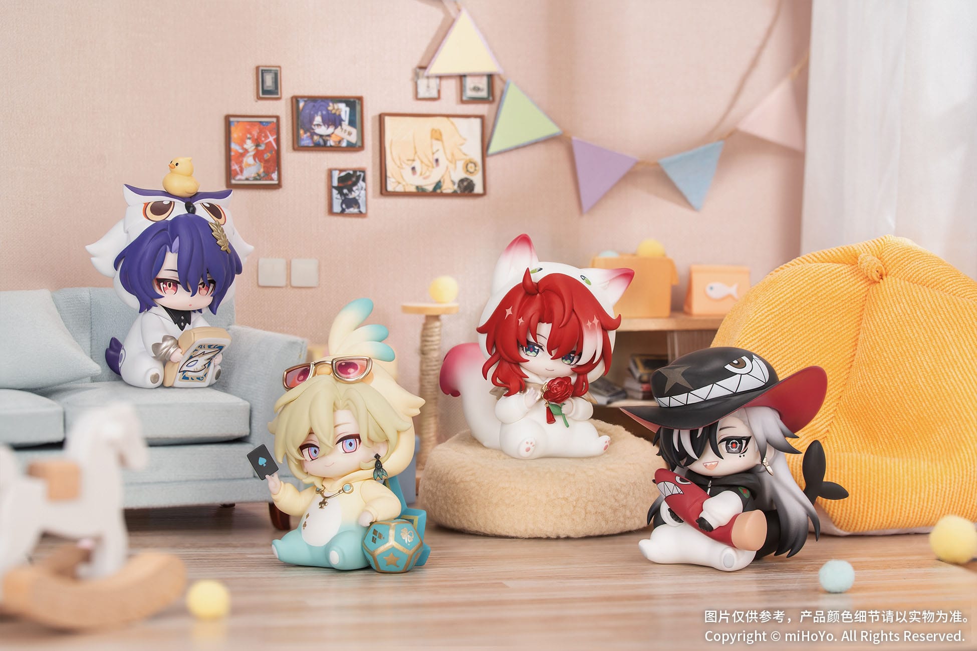 Honkai: Star Rail Mini Figures Boys' Dorm Series Chibi Blind Box