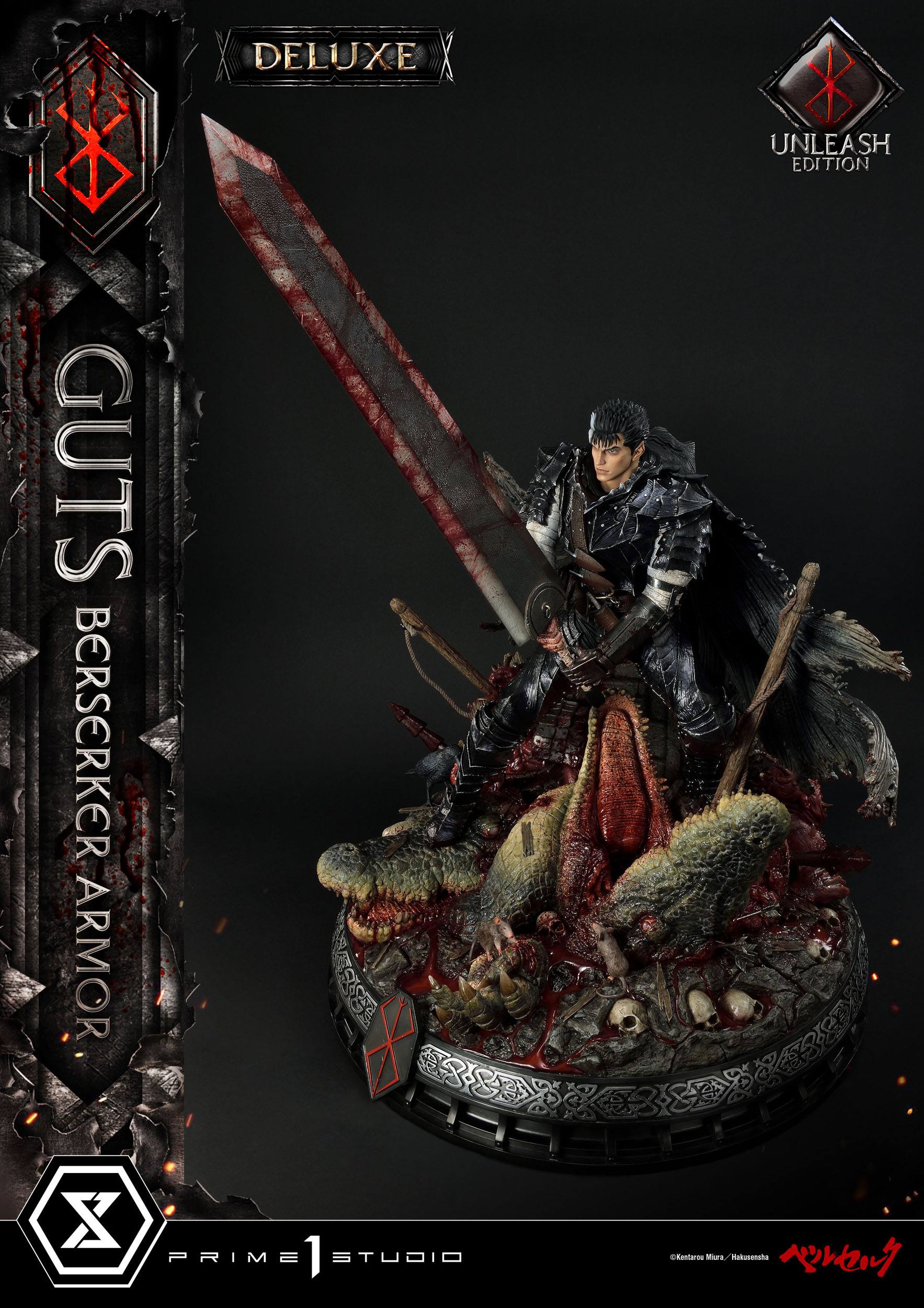 Berserk Statue 1/4 Guts Berserker Armor Unleash Edition Deluxe Version 91 cm