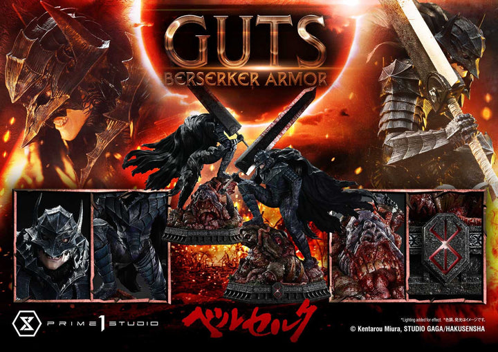 Berserk Ultimate Premium Masterline Series Statue 1/4 Guts, Berserker Armor Grunbeld vs. Guts 94 cm - PRE-ORDER