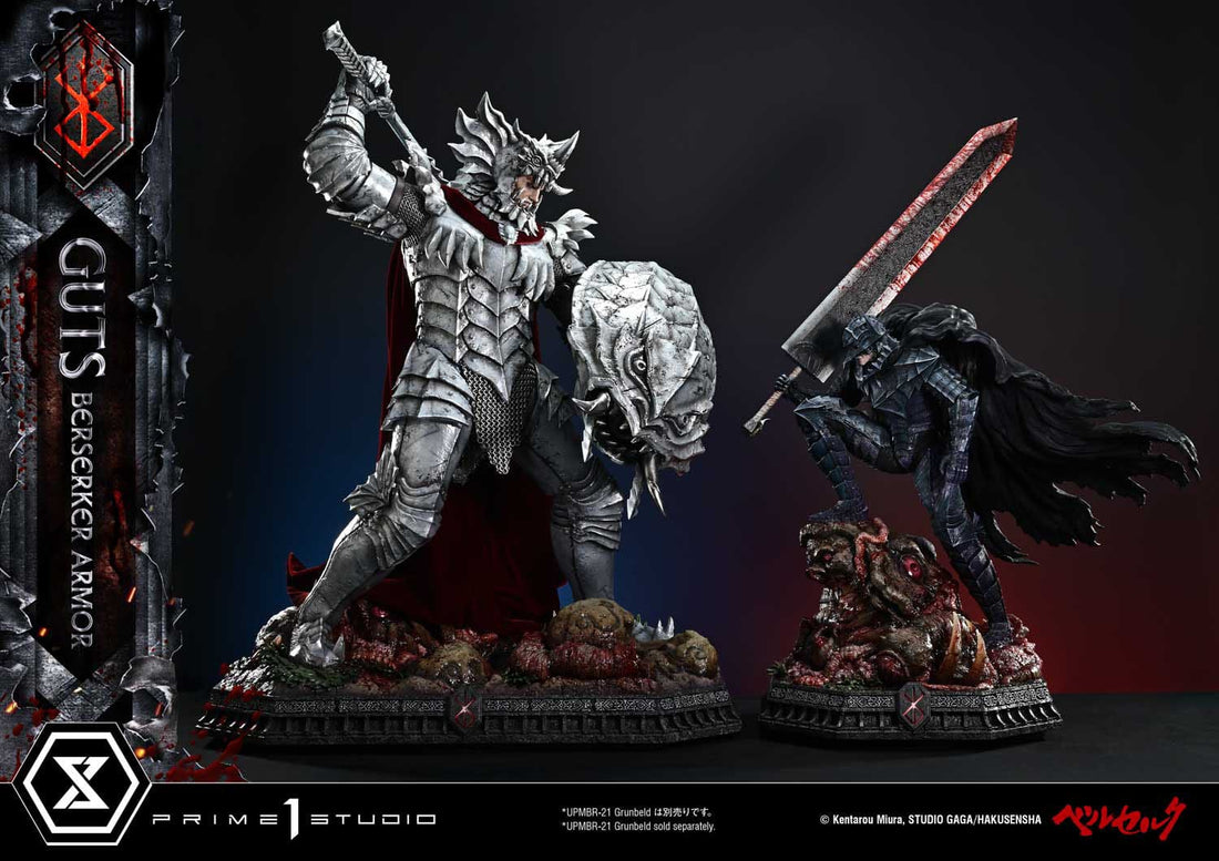 Berserk Ultimate Premium Masterline Series Statue 1/4 Guts, Berserker Armor Grunbeld vs. Guts 94 cm - PRE-ORDER