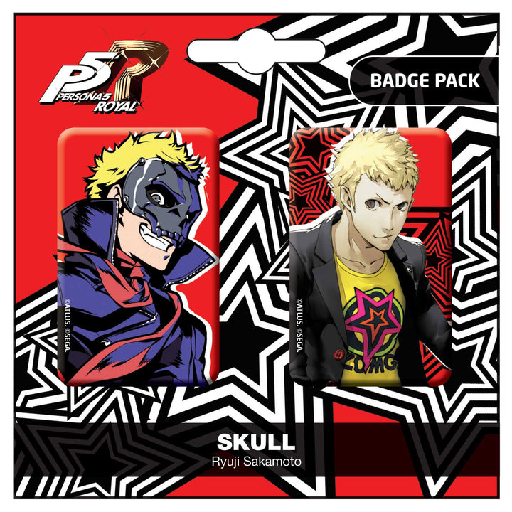 Persona 5 Royal Pin Badges 2-Pack Skull / Ryui Sakamoto