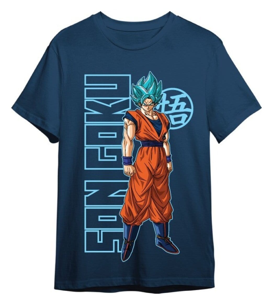 Dragon Ball Super T-Shirt Goku Super Saiyan Blue Denim