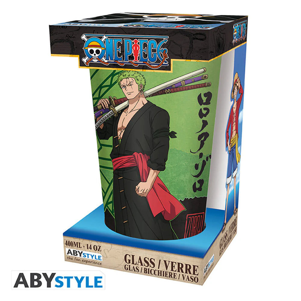 One Piece Zoro 400ml Glass