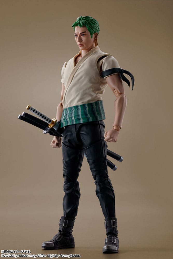 Official Bandai S.H. Figuarts Roronoa Zoro (Netflix) 14cm – Brand New, UK Stock