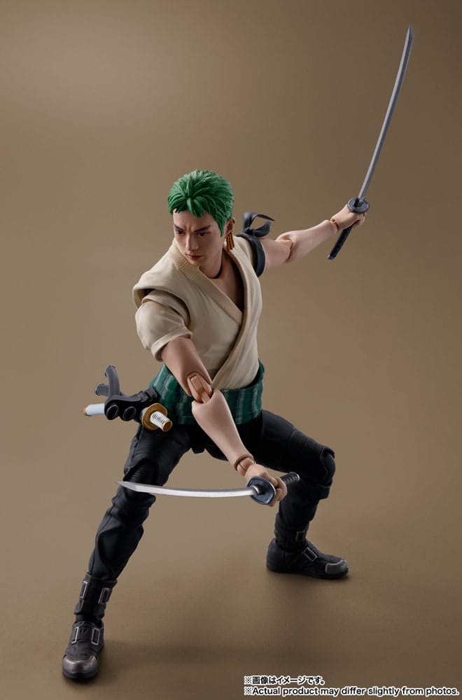 Official Bandai S.H. Figuarts Roronoa Zoro (Netflix) 14cm – Brand New, UK Stock