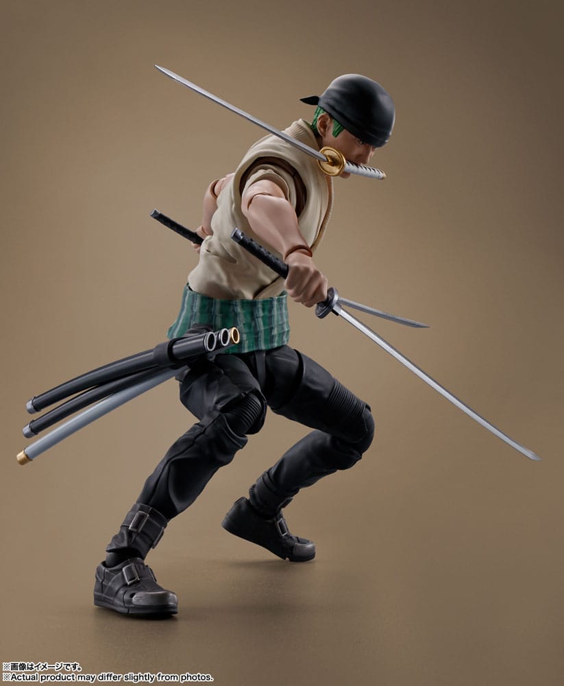 Official Bandai S.H. Figuarts Roronoa Zoro (Netflix) 14cm – Brand New, UK Stock
