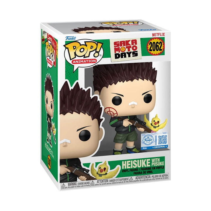 Sakamoto Days POP! Animation Vinyl Figure Heisuke & Piisuke Exclusive Edition 9 cm