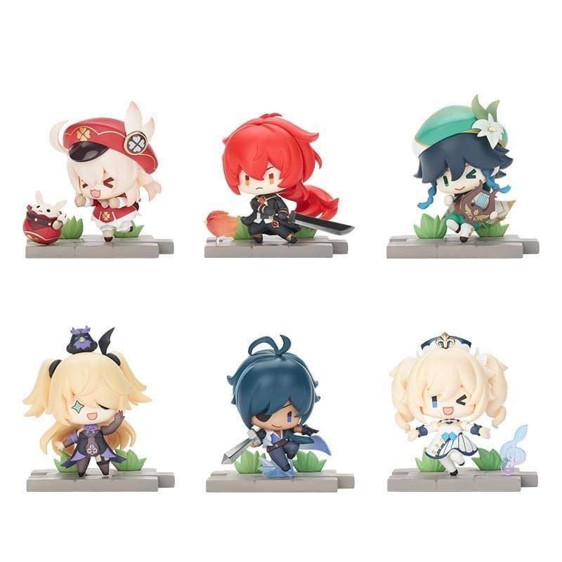 Genshin Impact Battle Scene Series Trading Figure Mondstadt Edition 5 cm