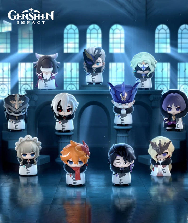 Genshin Impact Mini Figures Fatui Harbingers Chibi Design 7 cm Blind Box