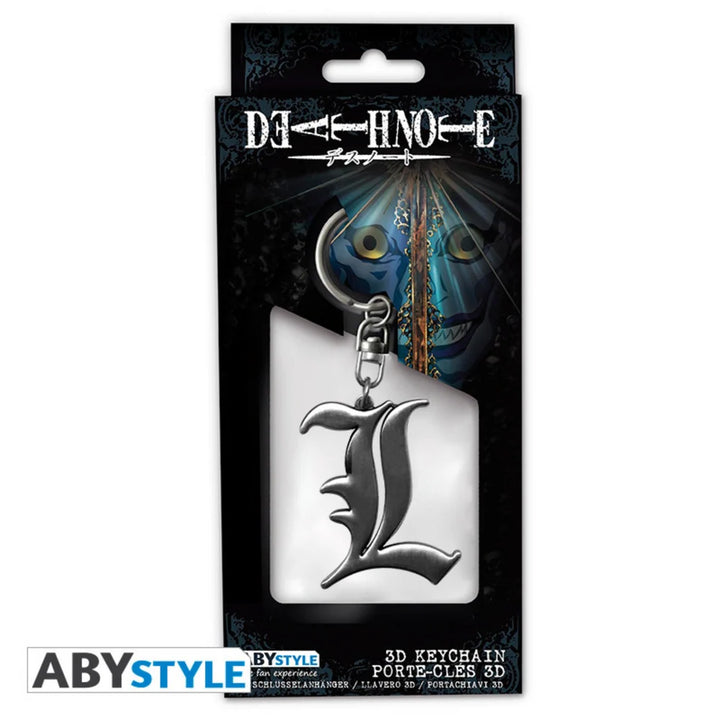 Death Note L Symbol 3D Premium Keychain